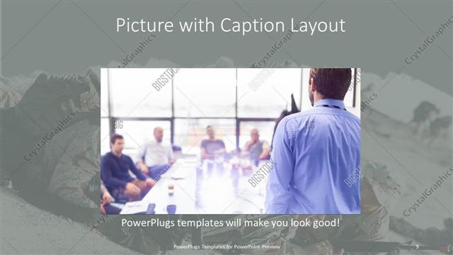 Picture with Caption presentation slide layout