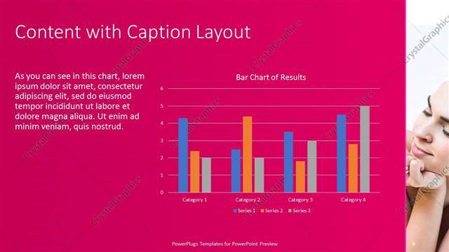 Content with Caption presentation slide layout