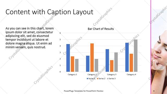 Content with Caption presentation slide layout