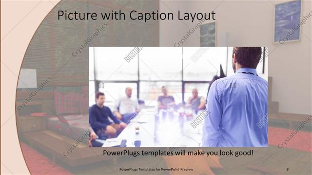 Picture with Caption presentation slide layout