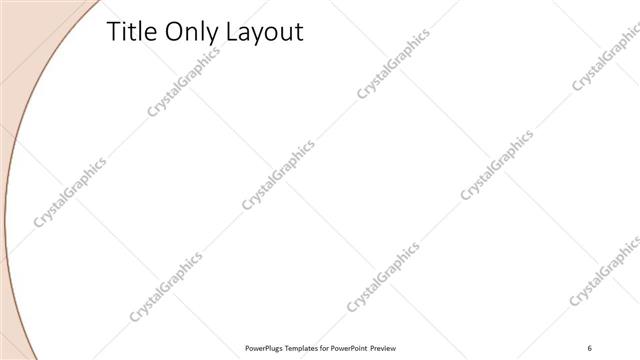 Title Only presentation slide layout