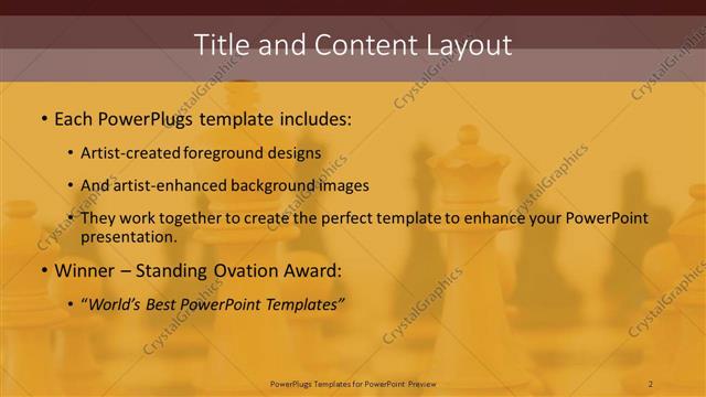 Title and Content presentation slide layout