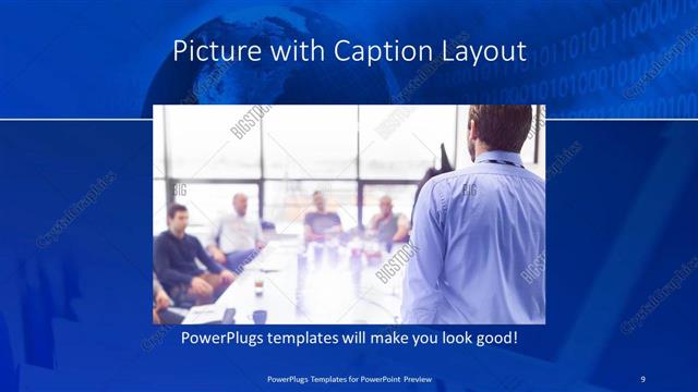 Picture with Caption presentation slide layout