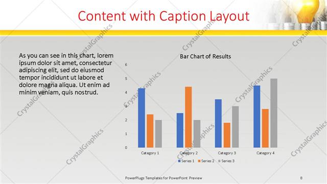Content with Caption presentation slide layout