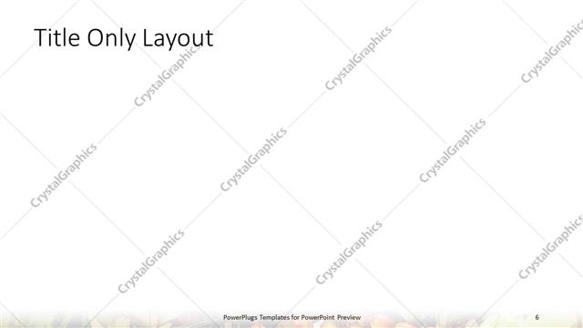 Title Only presentation slide layout