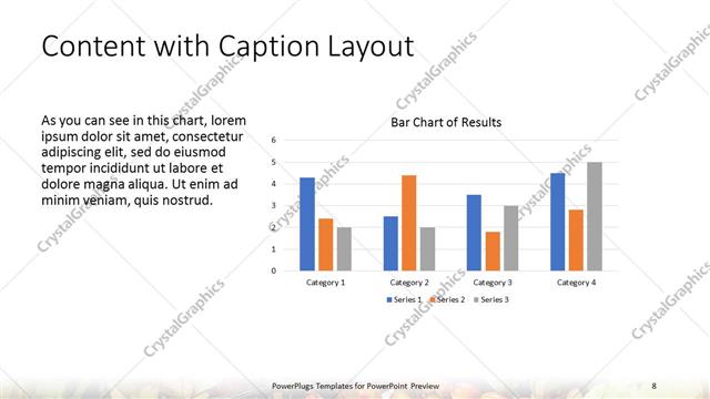 Content with Caption presentation slide layout