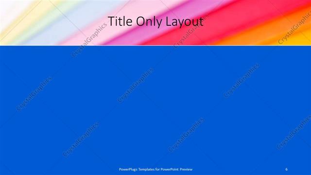 Title Only presentation slide layout