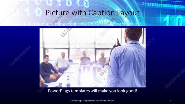 Picture with Caption presentation slide layout