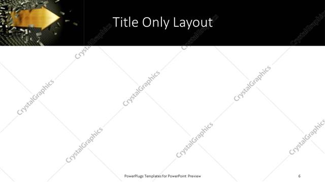 Title Only presentation slide layout