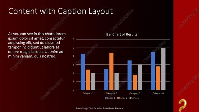 Content with Caption presentation slide layout