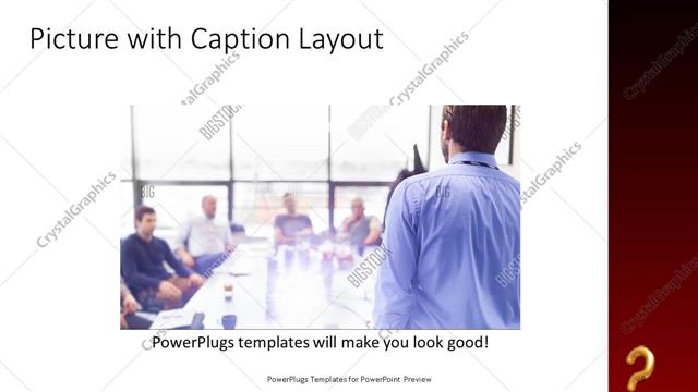 Picture with Caption presentation slide layout