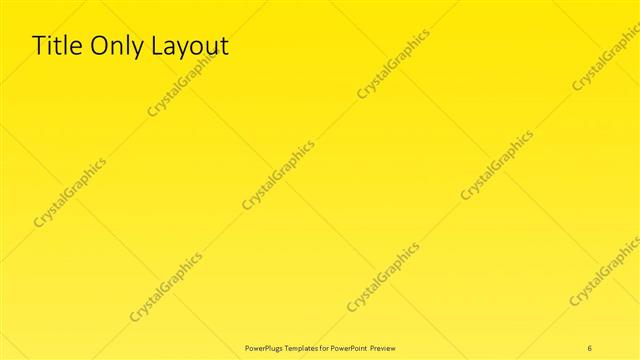 Title Only presentation slide layout