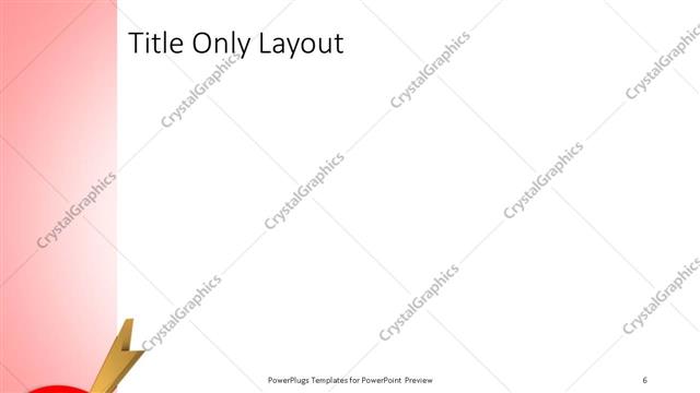 Title Only presentation slide layout