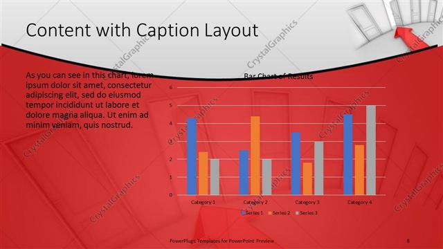 Content with Caption presentation slide layout