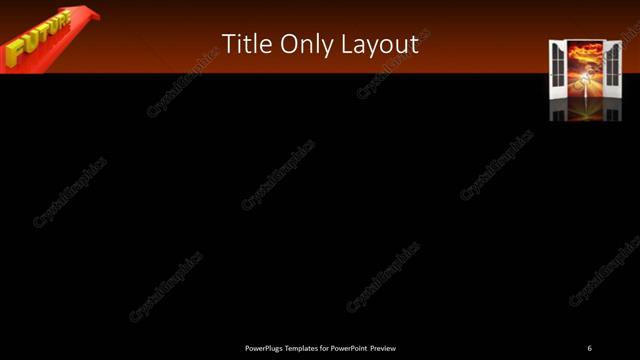 Title Only presentation slide layout