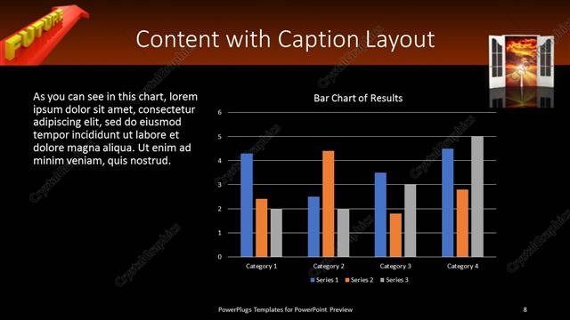 Content with Caption presentation slide layout