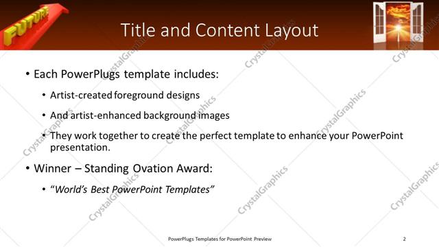 Title and Content presentation slide layout