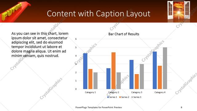 Content with Caption presentation slide layout