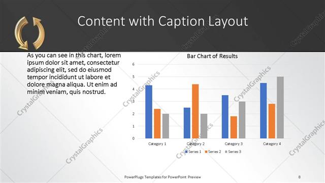 Content with Caption presentation slide layout