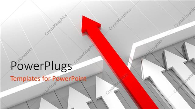  Presentation with overcome - Arrows to depict the leadership with white color