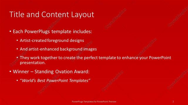 Title and Content presentation slide layout