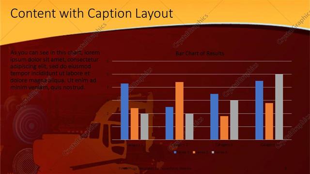 Content with Caption presentation slide layout