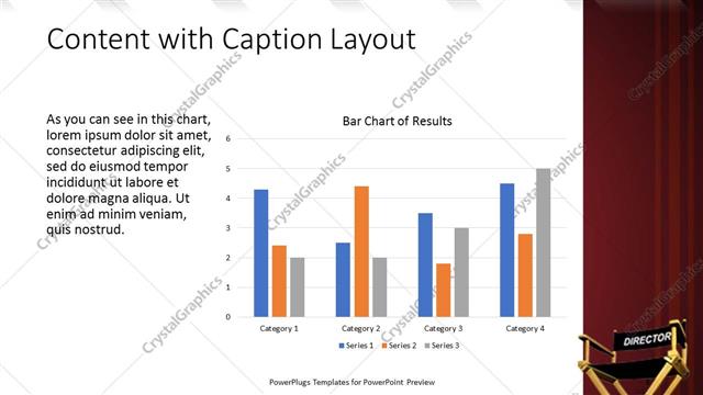 Content with Caption presentation slide layout