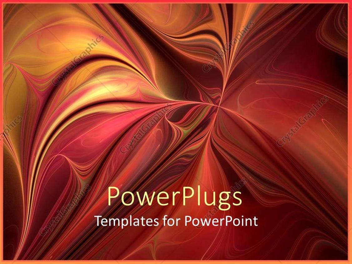 PowerPoint Template Artistic 3D display of multi colored paint art