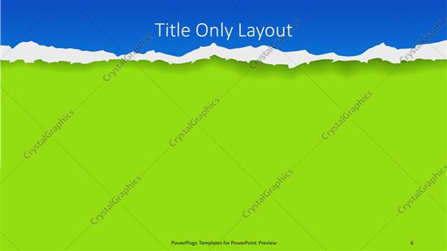 Title Only presentation slide layout