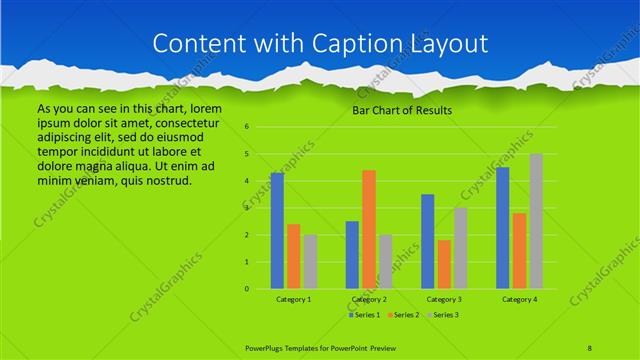 Content with Caption presentation slide layout