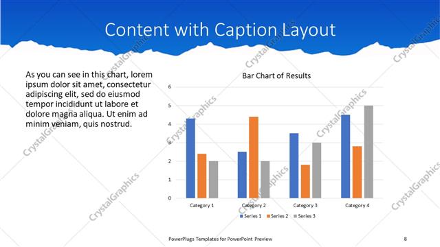 Content with Caption presentation slide layout