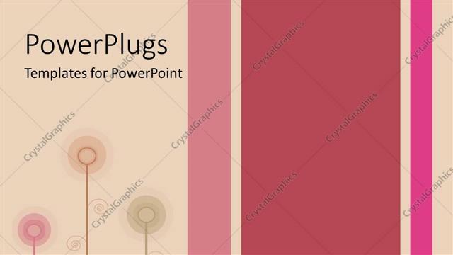  Presentation with vertical - Artistic vertical color bars and lines