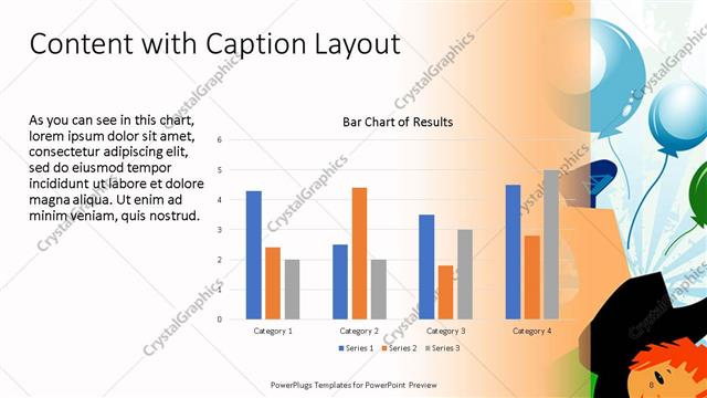 Content with Caption presentation slide layout