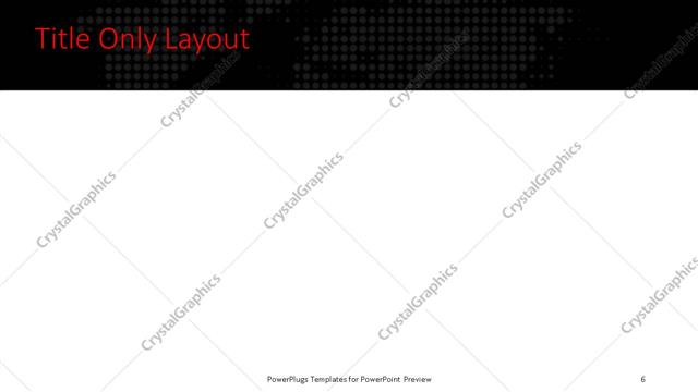 Title Only presentation slide layout