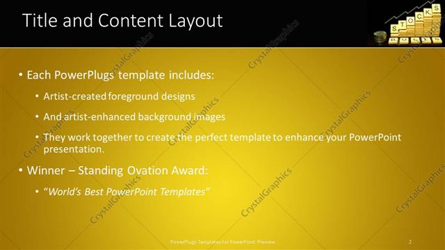 Title and Content presentation slide layout