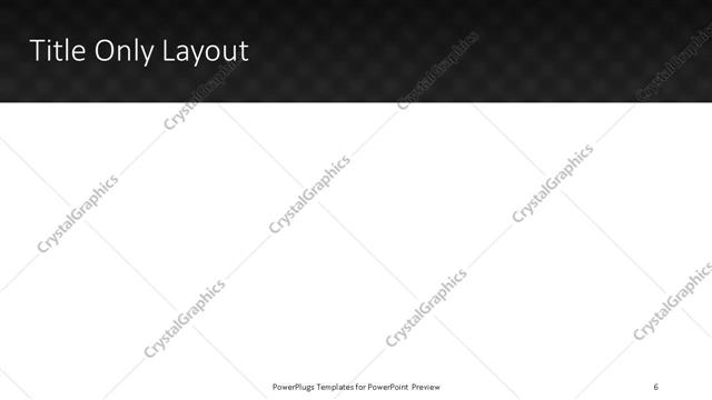 Title Only presentation slide layout