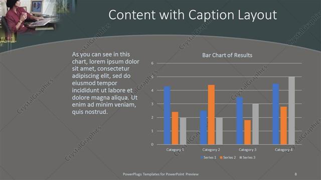 Content with Caption presentation slide layout