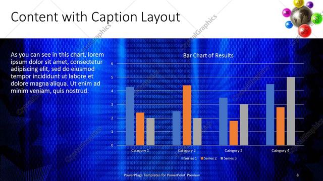 Content with Caption presentation slide layout