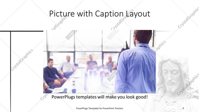 Picture with Caption presentation slide layout