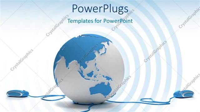  Presentation with asia - Asia and Australia on globe connected to computer mice, global networking