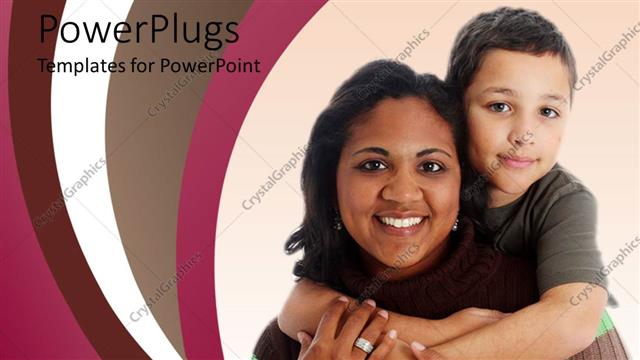  Presentation with mother child - An asian mother with her child