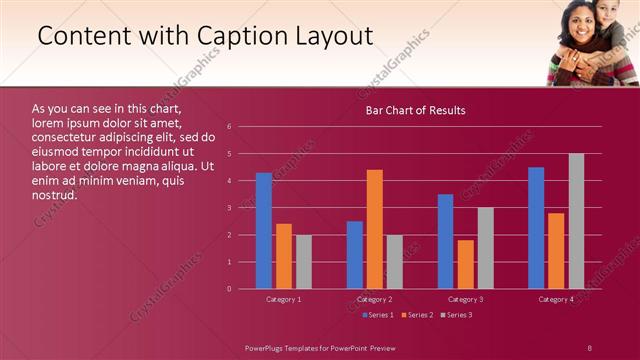 Content with Caption presentation slide layout
