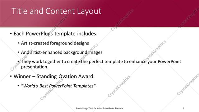 Title and Content presentation slide layout