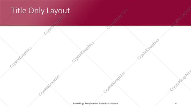 Title Only presentation slide layout