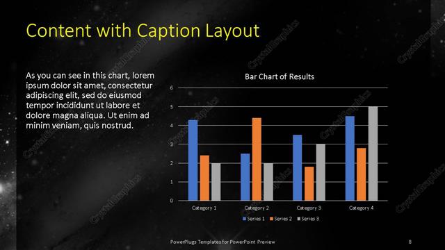 Content with Caption presentation slide layout