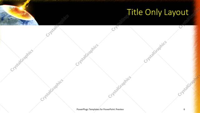 Title Only presentation slide layout