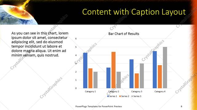 Content with Caption presentation slide layout