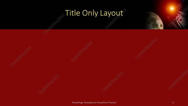 Title Only presentation slide layout