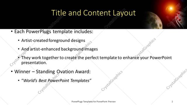 Title and Content presentation slide layout