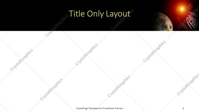 Title Only presentation slide layout